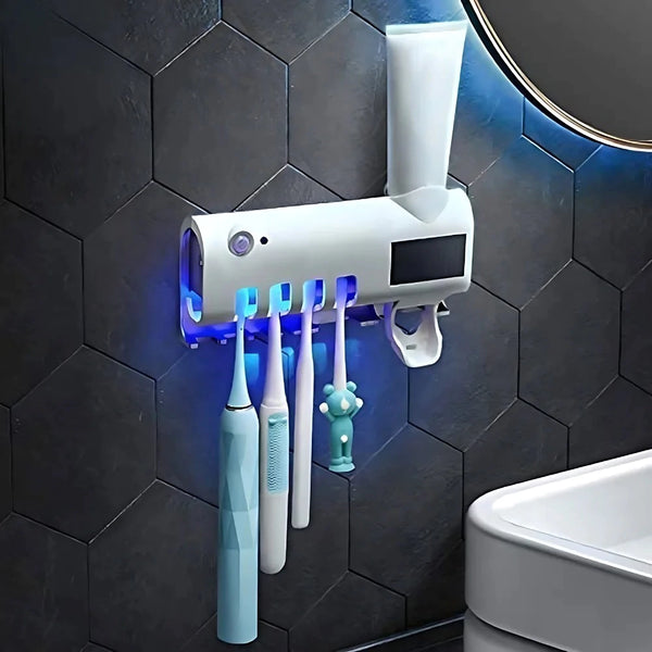 🦷 Esterilizador y Dispensador Crema Dental UV Inteligente