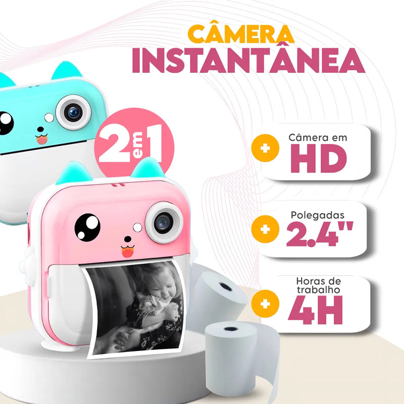 📸✨ Cámara Instantánea Multifuncional Para Ninos